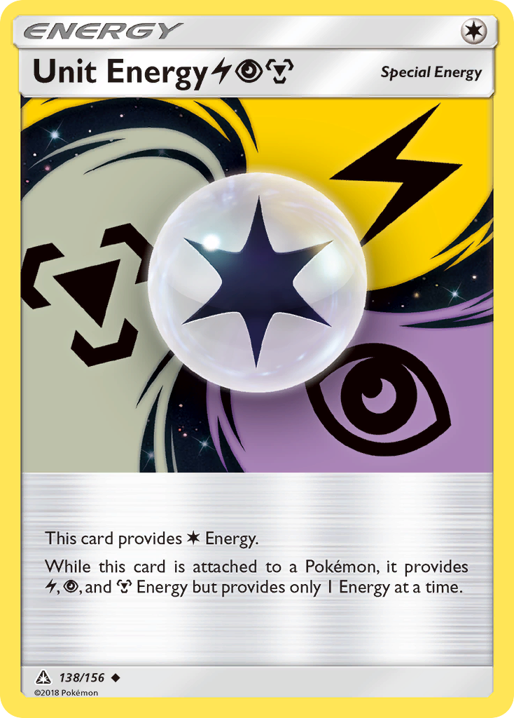 Unit Energy (138/156) (Lightning, Psychic, Metal) [Sun & Moon: Ultra Prism] | Kessel Run Games Inc. 
