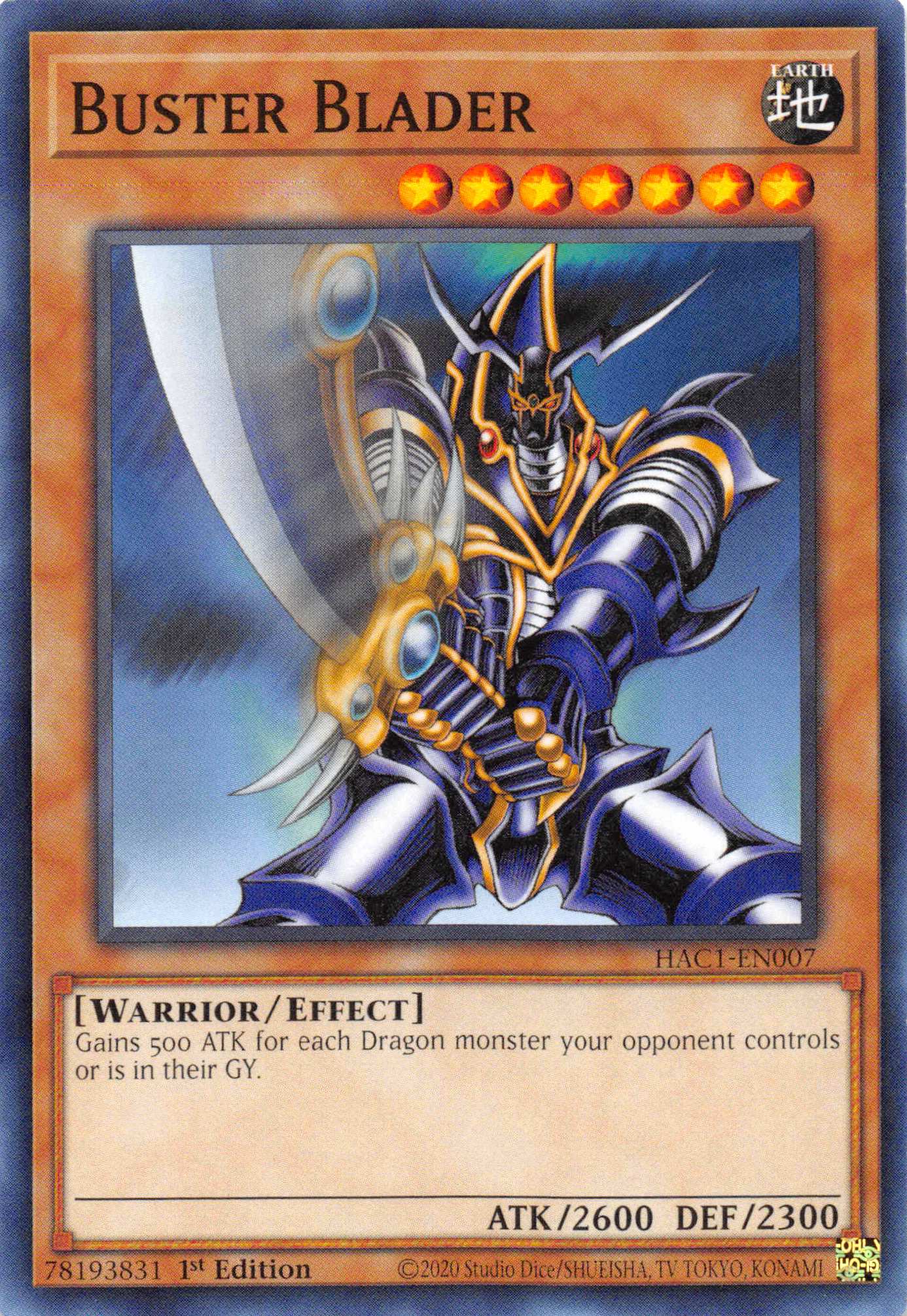 Buster Blader (Duel Terminal) [HAC1-EN007] Parallel Rare | Kessel Run Games Inc. 