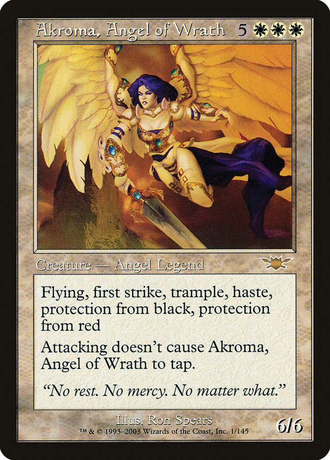 Akroma, Angel of Wrath [Legions] | Kessel Run Games Inc. 