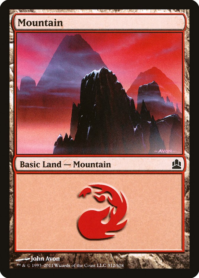 Mountain (312) [Commander 2011] | Kessel Run Games Inc. 