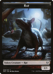 Faerie Rogue // Rat Double-Sided Token [Zendikar Rising Commander Tokens] | Kessel Run Games Inc. 