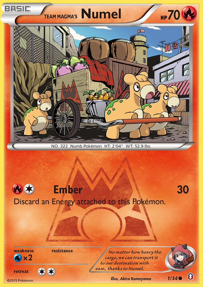 Team Magma's Numel (1/34) [XY: Double Crisis] | Kessel Run Games Inc. 