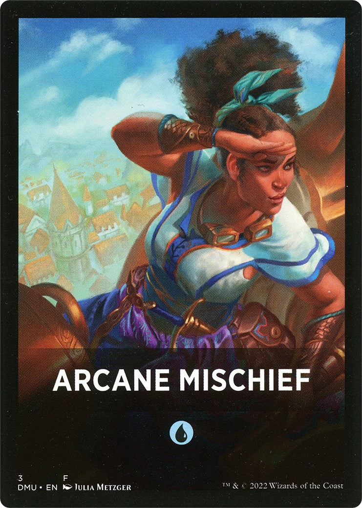 Arcane Mischief Theme Card [Dominaria United Tokens] | Kessel Run Games Inc. 