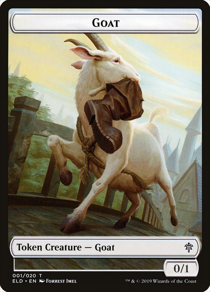 Goat Token [Throne of Eldraine Tokens] | Kessel Run Games Inc. 