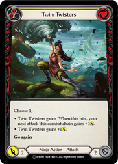 Twin Twisters (Yellow) [EVR048] (Everfest)  1st Edition Rainbow Foil | Kessel Run Games Inc. 