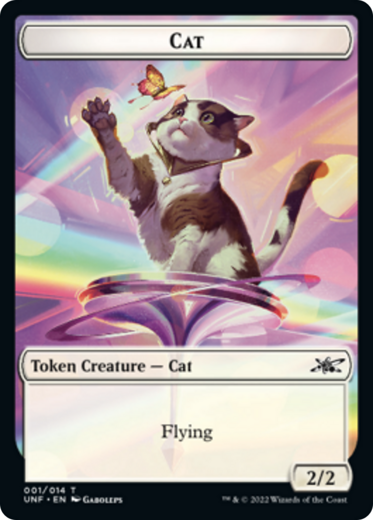 Cat // Balloon Double-Sided Token [Unfinity Tokens] | Kessel Run Games Inc. 