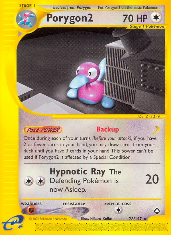 Porygon2 (28/147) [Aquapolis] | Kessel Run Games Inc. 