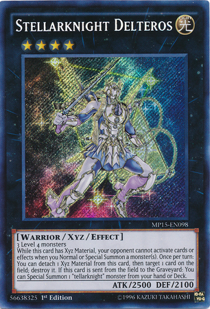 Stellarknight Delteros [MP15-EN098] Secret Rare | Kessel Run Games Inc. 