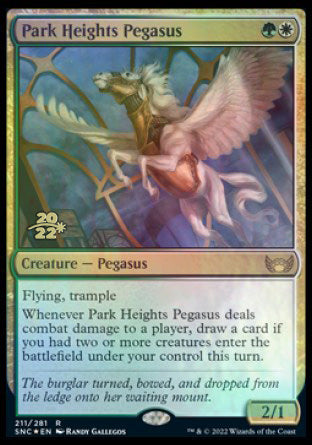 Park Heights Pegasus [Streets of New Capenna Prerelease Promos] | Kessel Run Games Inc. 