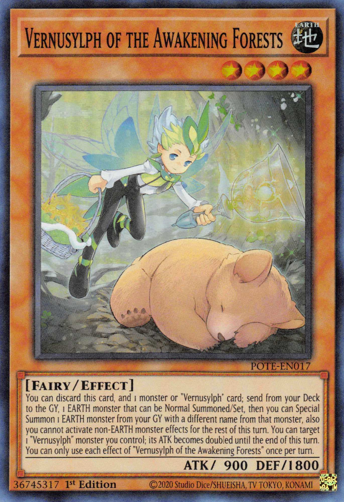 Vernusylph of the Awakening Forests [POTE-EN017] Super Rare | Kessel Run Games Inc. 