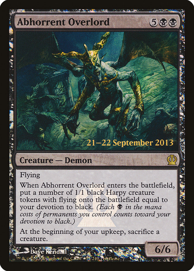 Abhorrent Overlord [Theros Prerelease Promos] | Kessel Run Games Inc. 
