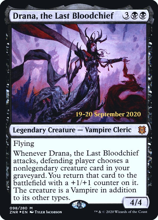 Drana, the Last Bloodchief [Zendikar Rising Prerelease Promos] | Kessel Run Games Inc. 