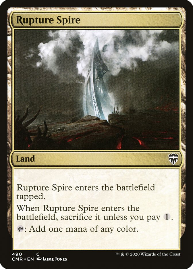 Rupture Spire (490) [Commander Legends] | Kessel Run Games Inc. 
