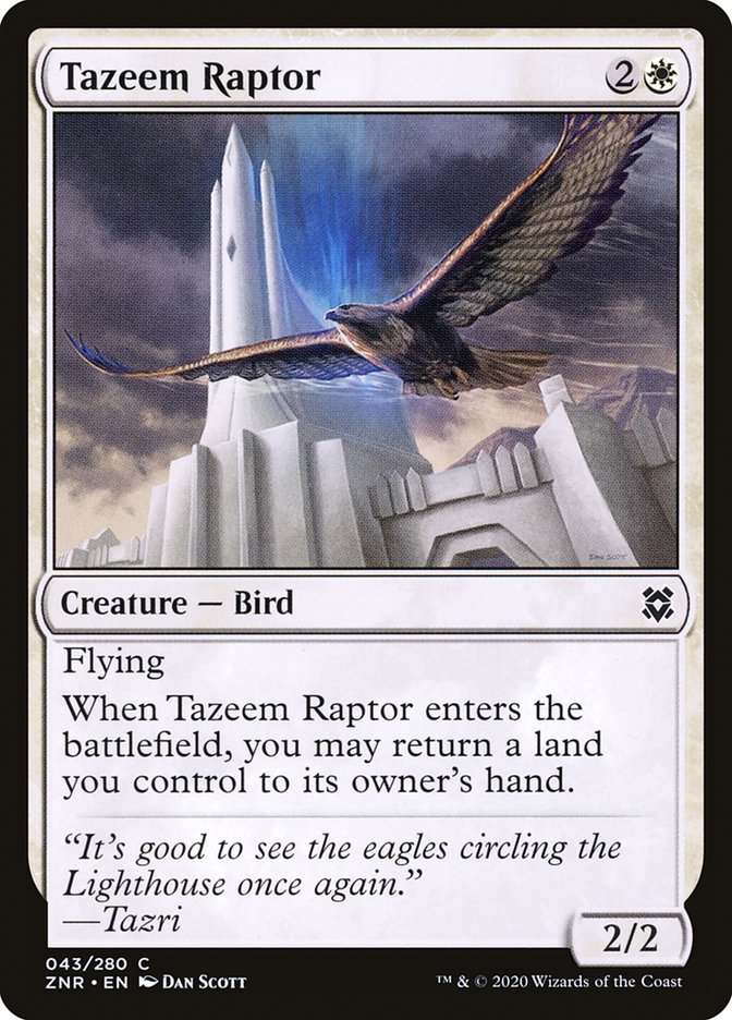 Tazeem Raptor [Zendikar Rising] | Kessel Run Games Inc. 