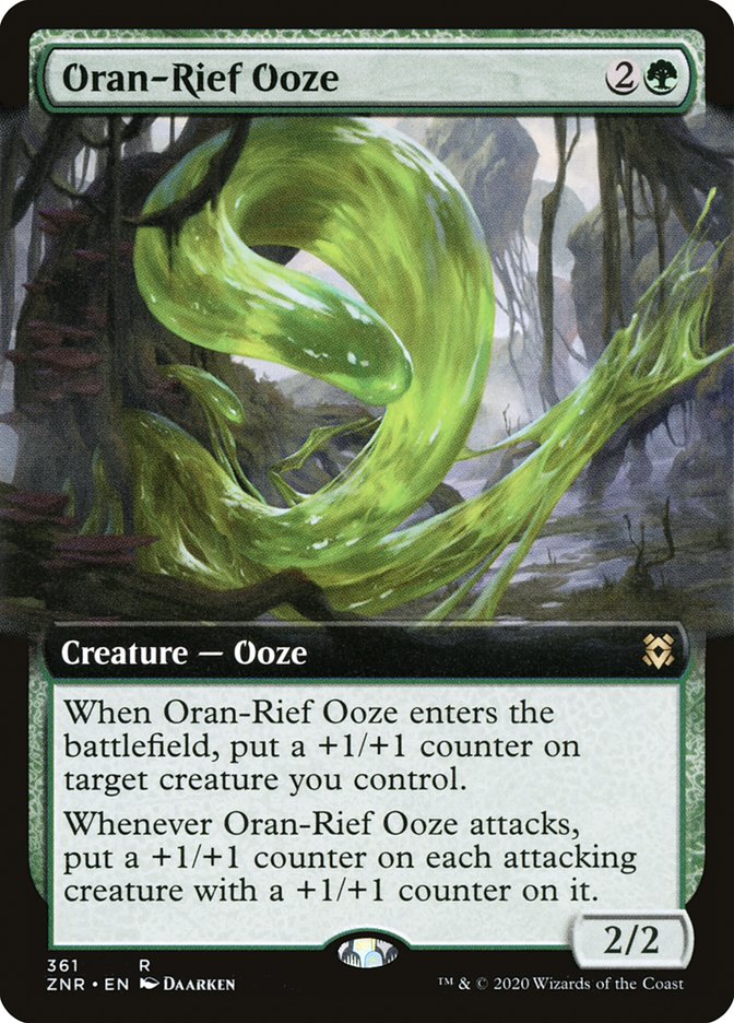 Oran-Rief Ooze (Extended Art) [Zendikar Rising] | Kessel Run Games Inc. 