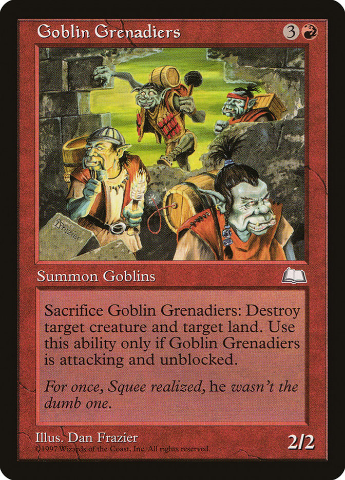 Goblin Grenadiers [Weatherlight] | Kessel Run Games Inc. 
