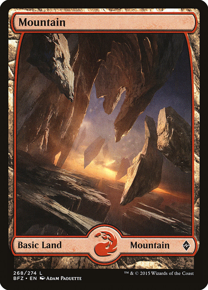 Mountain (268) (Full Art) [Battle for Zendikar] | Kessel Run Games Inc. 