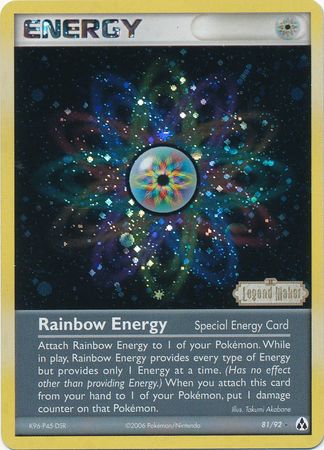 Rainbow Energy (81/92) (Stamped) [EX: Legend Maker] | Kessel Run Games Inc. 