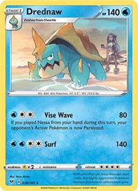 Drednaw (039/185) (Cracked Ice Holo) (Theme Deck Exclusive) [Sword & Shield: Vivid Voltage] | Kessel Run Games Inc. 