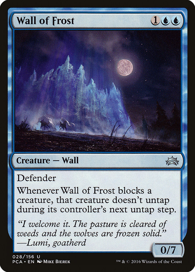 Wall of Frost [Planechase Anthology] | Kessel Run Games Inc. 