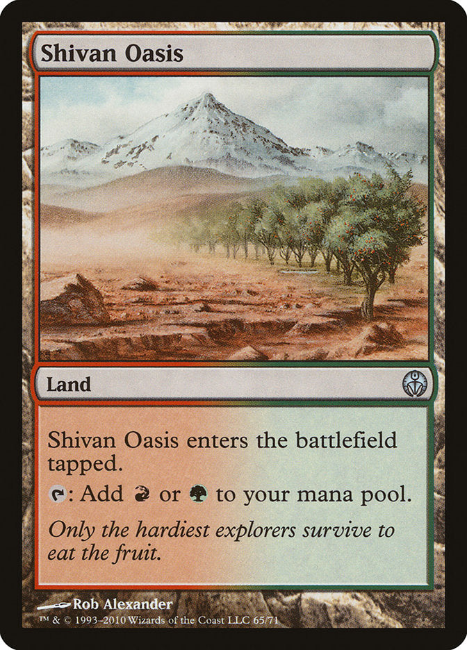 Shivan Oasis [Duel Decks: Phyrexia vs. the Coalition] | Kessel Run Games Inc. 