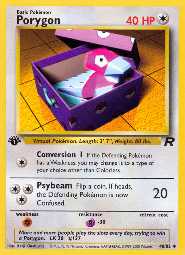 Porygon (48/82) [Team Rocket 1st Edition] | Kessel Run Games Inc. 