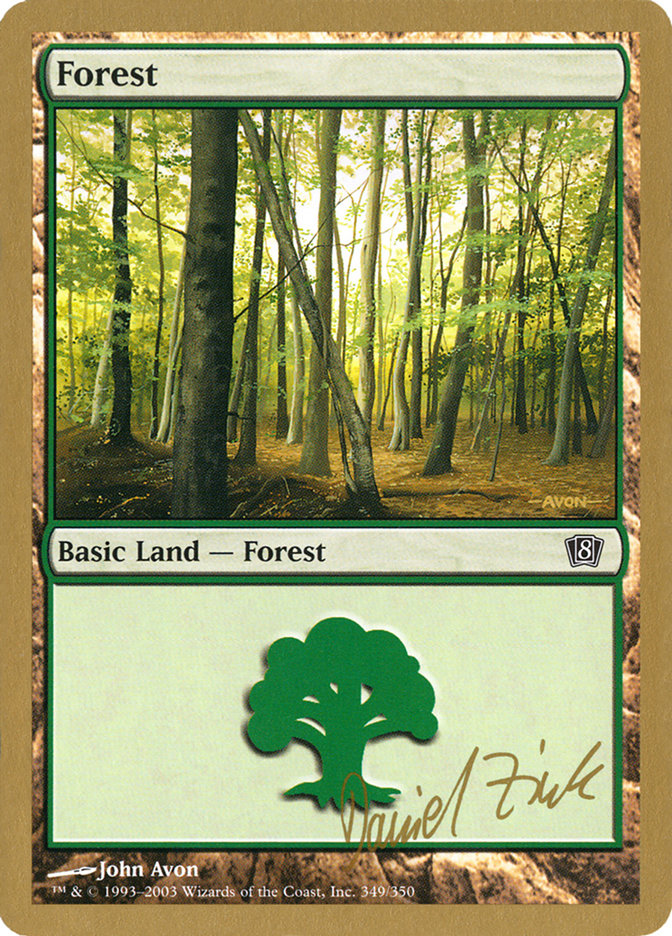 Forest (dz349) (Daniel Zink) [World Championship Decks 2003] | Kessel Run Games Inc. 