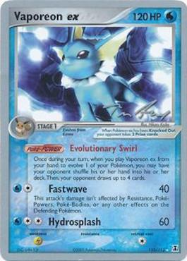 Vaporeon ex (110/113) (Legendary Ascent - Tom Roos) [World Championships 2007] | Kessel Run Games Inc. 