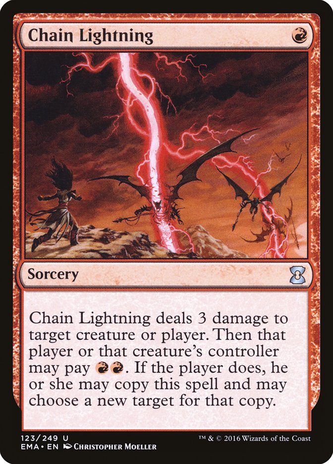 Chain Lightning [Eternal Masters] | Kessel Run Games Inc. 