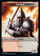 Soldier (33) // Devil Double-Sided Token [Streets of New Capenna Commander Tokens] | Kessel Run Games Inc. 