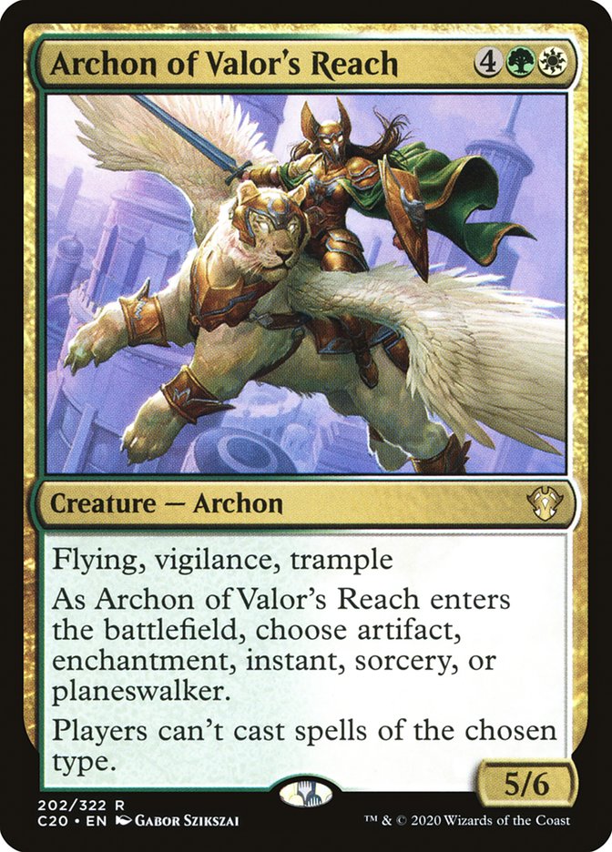 Archon of Valor's Reach [Commander 2020] | Kessel Run Games Inc. 