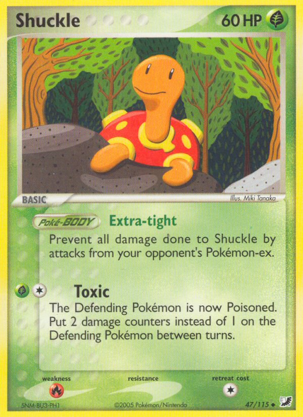 Shuckle (47/115) [EX: Unseen Forces] | Kessel Run Games Inc. 