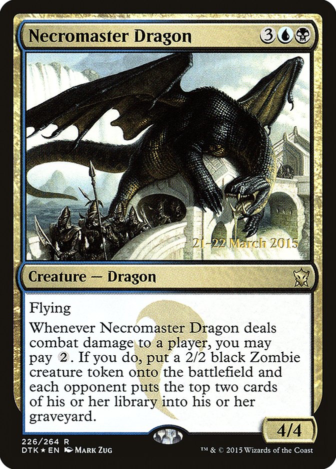 Necromaster Dragon [Dragons of Tarkir Prerelease Promos] | Kessel Run Games Inc. 