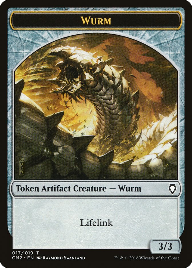 Wurm Token (017/019) [Commander Anthology Volume II Tokens] | Kessel Run Games Inc. 