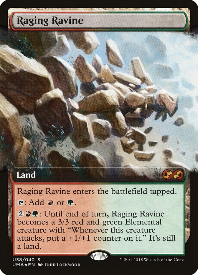 Raging Ravine (Topper) [Ultimate Masters Box Topper] | Kessel Run Games Inc. 