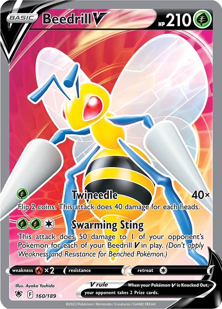 Beedrill V (160/189) [Sword & Shield: Astral Radiance] | Kessel Run Games Inc. 