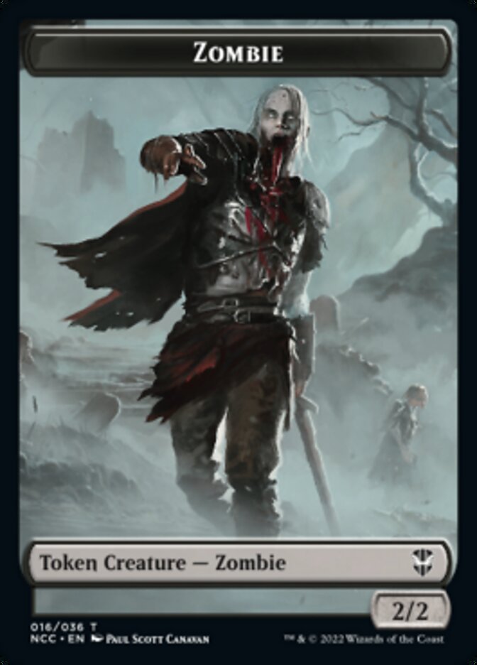 Zombie // Goat Double-Sided Token [Streets of New Capenna Commander Tokens] | Kessel Run Games Inc. 
