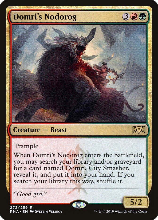 Domri's Nodorog [Ravnica Allegiance] | Kessel Run Games Inc. 