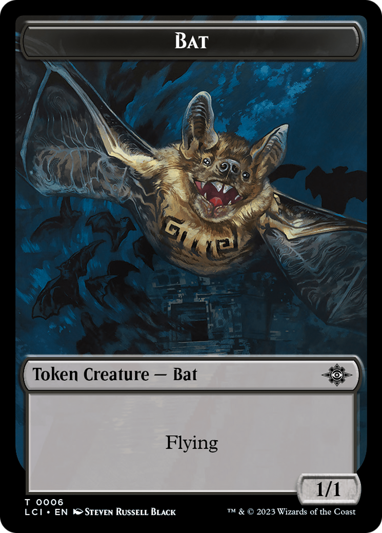 Bat Token [The Lost Caverns of Ixalan Tokens] | Kessel Run Games Inc. 