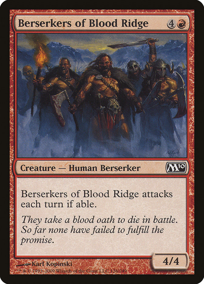 Berserkers of Blood Ridge [Magic 2010] | Kessel Run Games Inc. 