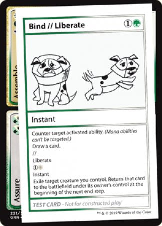 Bind // Liberate (2021 Edition) [Mystery Booster Playtest Cards] | Kessel Run Games Inc. 