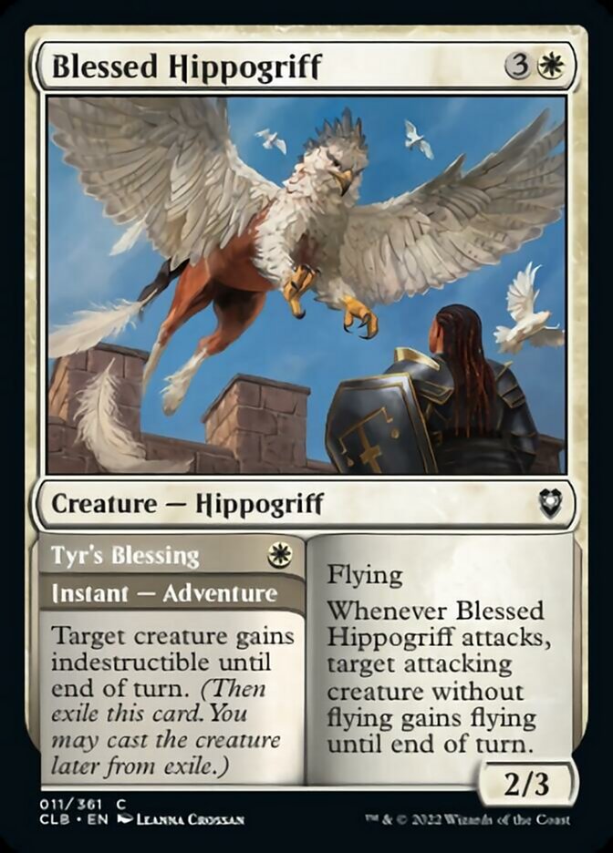 Blessed Hippogriff // Tyr's Blessing [Commander Legends: Battle for Baldur's Gate] | Kessel Run Games Inc. 
