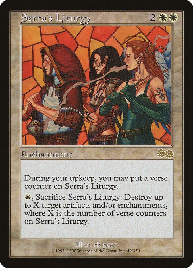 Serra's Liturgy [Urza's Saga] | Kessel Run Games Inc. 