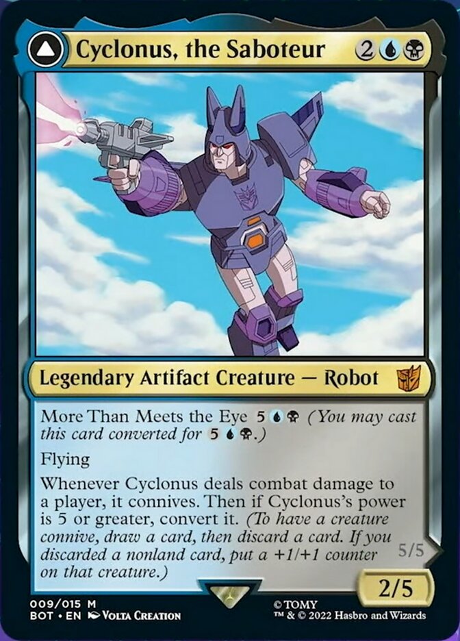 Cyclonus, the Saboteur // Cyclonus, Cybertronian Fighter [Transformers] | Kessel Run Games Inc. 