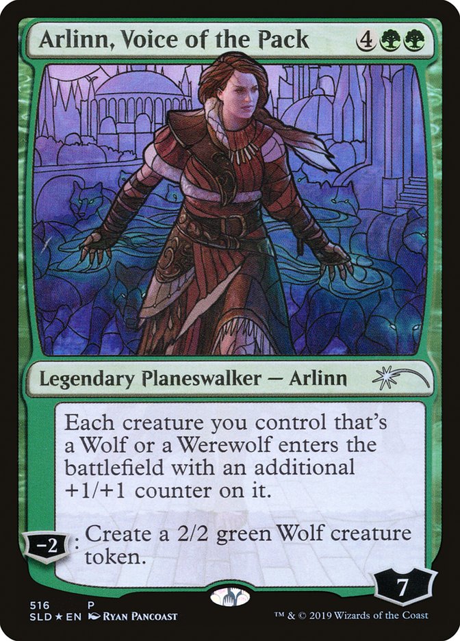 Arlinn, Voice of the Pack (Stained Glass) [Secret Lair Drop Promos] | Kessel Run Games Inc. 