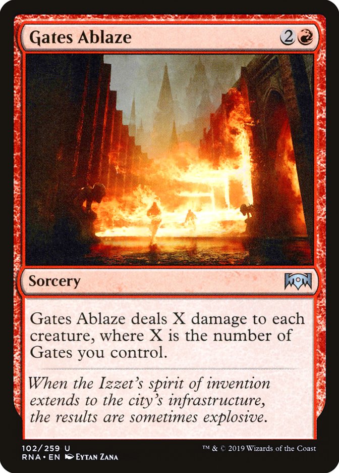 Gates Ablaze [Ravnica Allegiance] | Kessel Run Games Inc. 