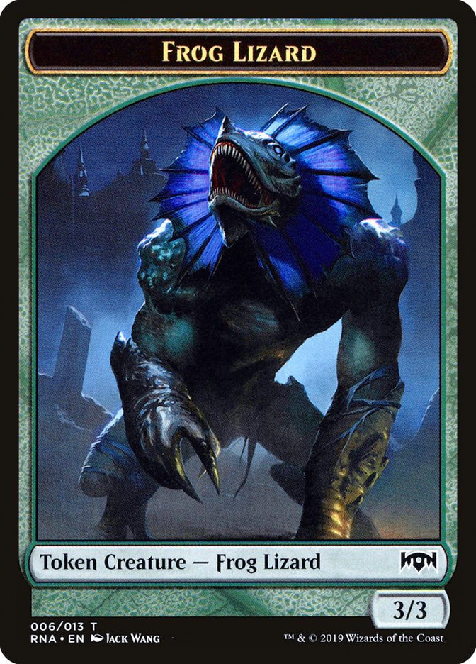 Frog Lizard Token [Ravnica Allegiance Tokens] | Kessel Run Games Inc. 