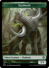 Human Soldier // Elephant Double-Sided Token [Phyrexia: All Will Be One Commander Tokens] | Kessel Run Games Inc. 