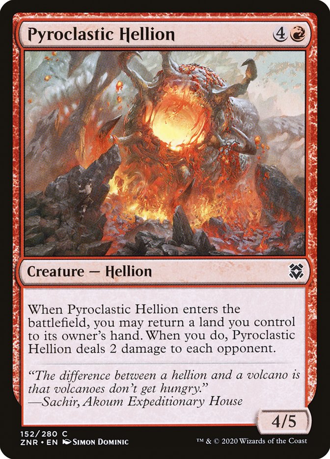 Pyroclastic Hellion [Zendikar Rising] | Kessel Run Games Inc. 