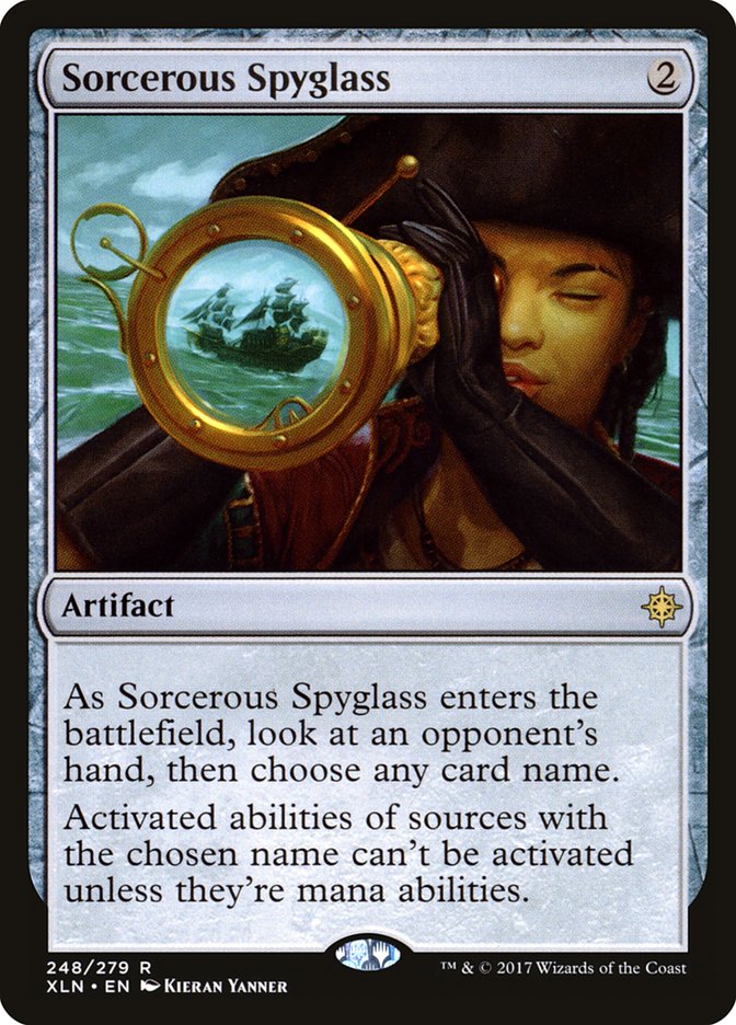 Sorcerous Spyglass [Ixalan] | Kessel Run Games Inc. 